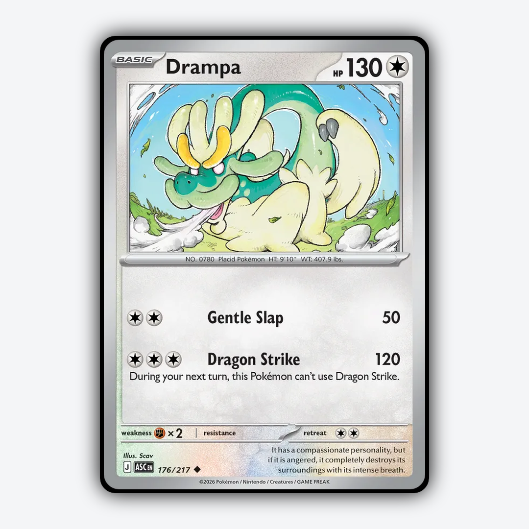 Drampa 176/217 - Ascended Heroes Set - Card Rug