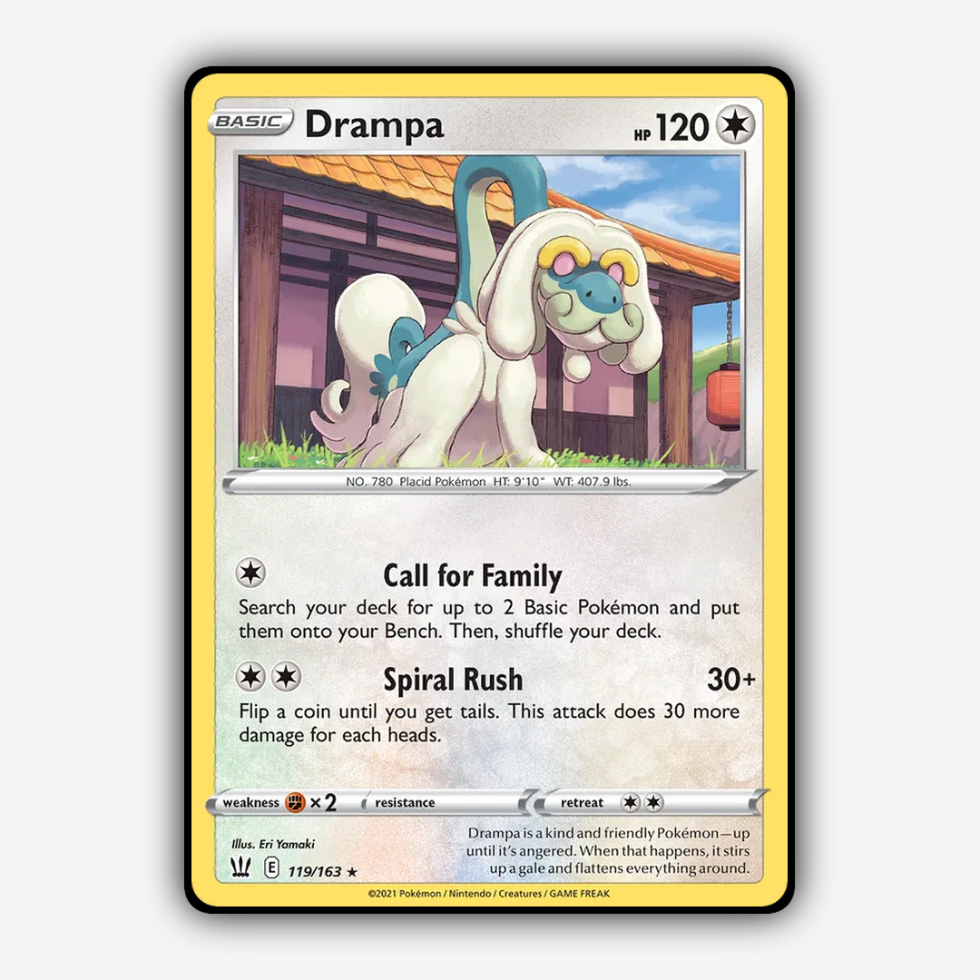 Drampa 119/163 - Battle Styles Set - Card Rug