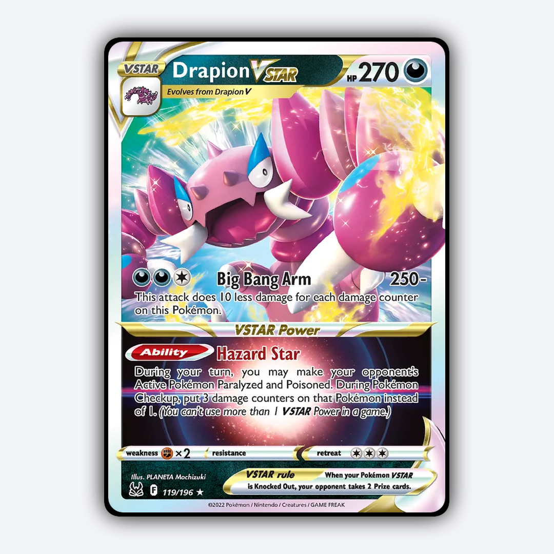 Drapion VSTAR 119/196 - Lost Origin Set - Card Rug