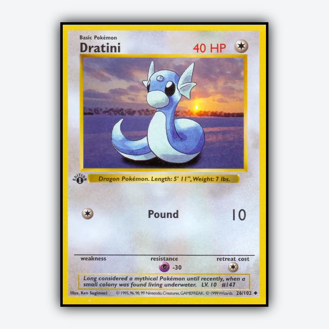 Dratini #26 - Base Set - Card Rug
