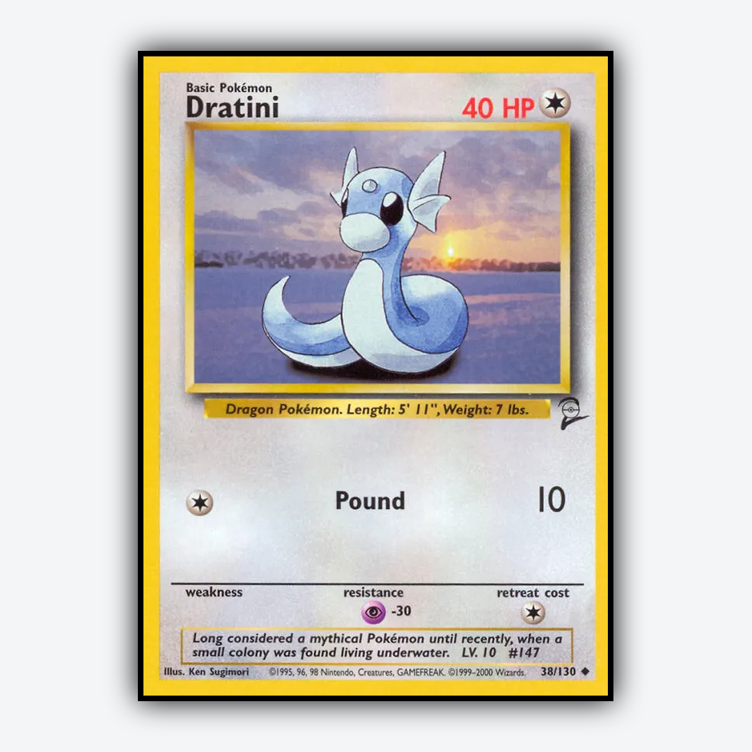Dratini 038/130 - Base Set 2 Set - Card Rug