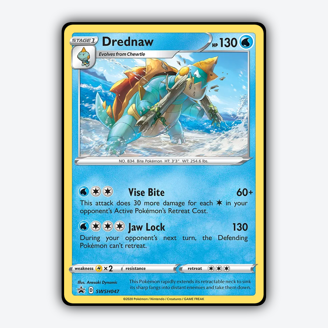 Drednaw #47 - SWSH Black Star Promos Set - Card Rug