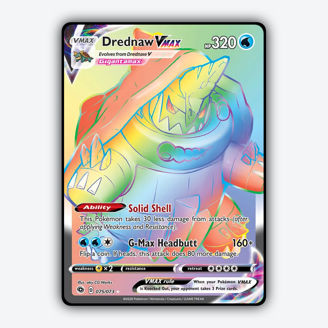Drednaw VMAX 075/73 - Champion's Path Set - Card Rug