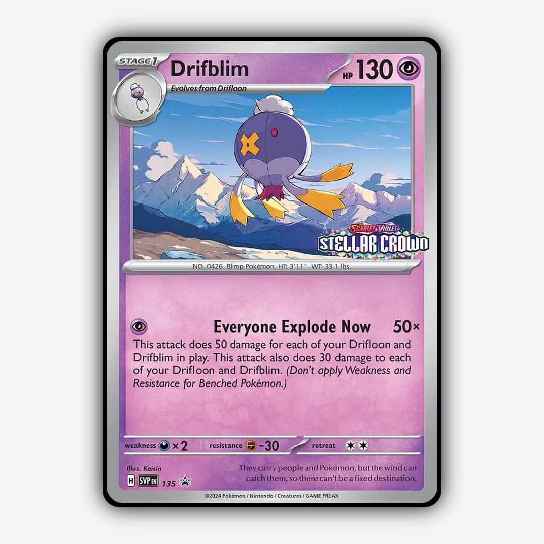 Drifblim #135 - Scarlet & Violet Black Star Promos Set - Card Rug