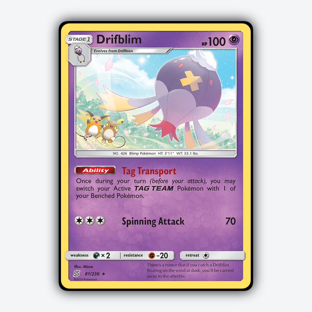 Drifblim 081/236 - Unified Minds Set - Card Rug