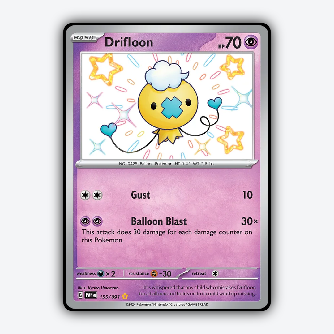 Drifloon #155 - Paldean Fates Set - Card Rug
