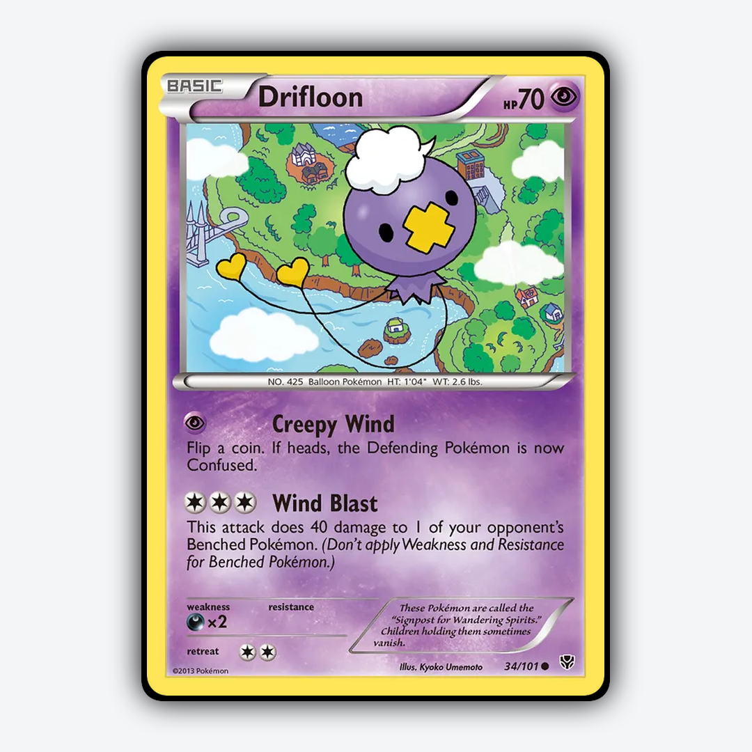 Drifloon 034/101 - Plasma Blast Set - Card Rug