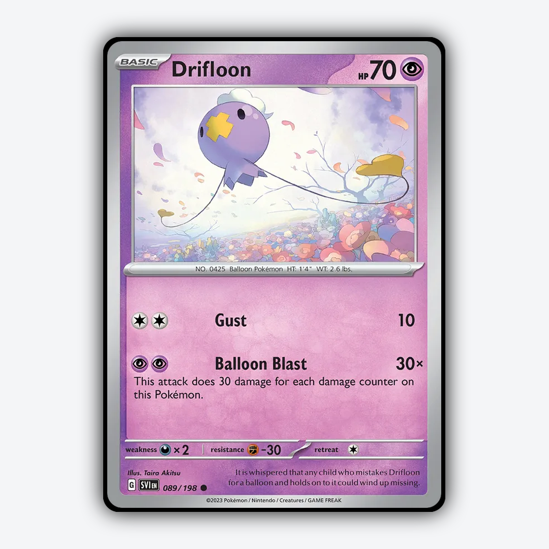 Drifloon 089/198 - Scarlet & Violet Set - Card Rug