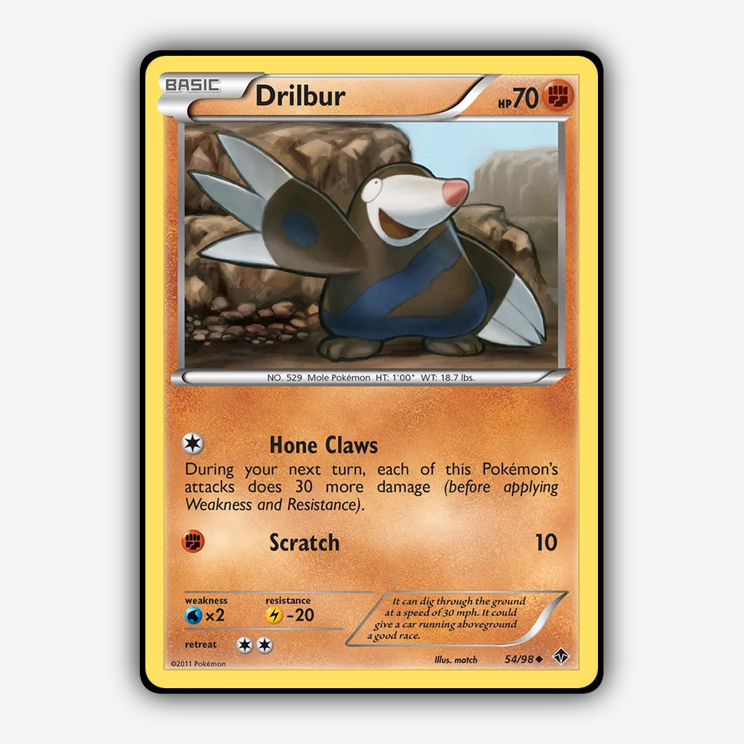 Drilbur 054/98 - Emerging Powers Set - Card Rug