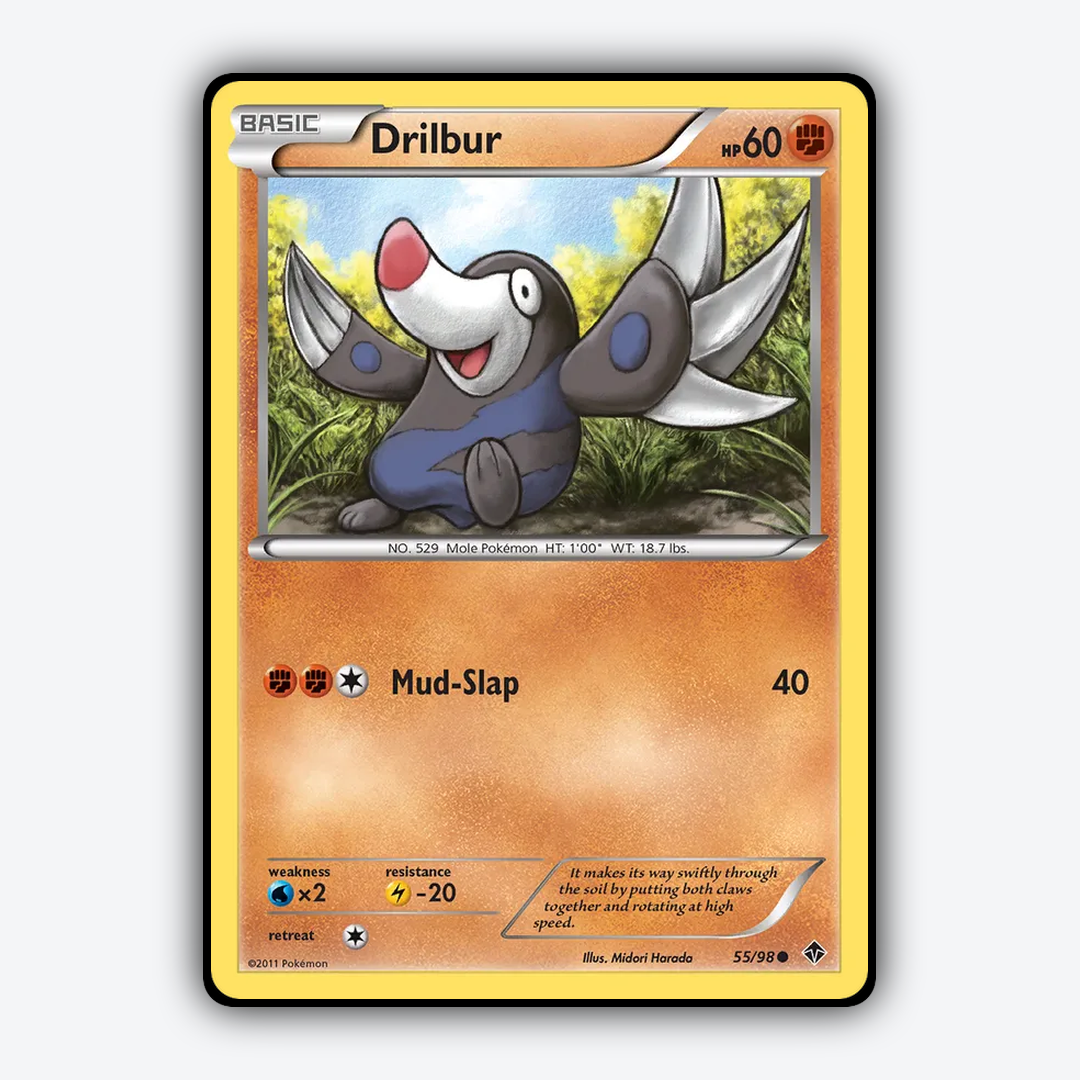 Drilbur 055/98 - Emerging Powers Set - Card Rug