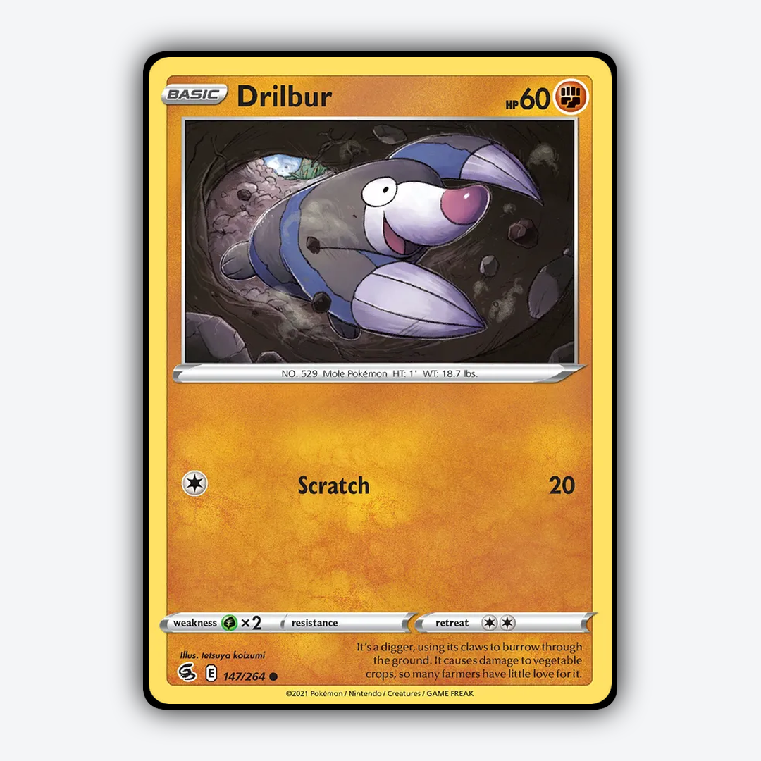 Drilbur 147/264 - Fusion Strike Set - Card Rug