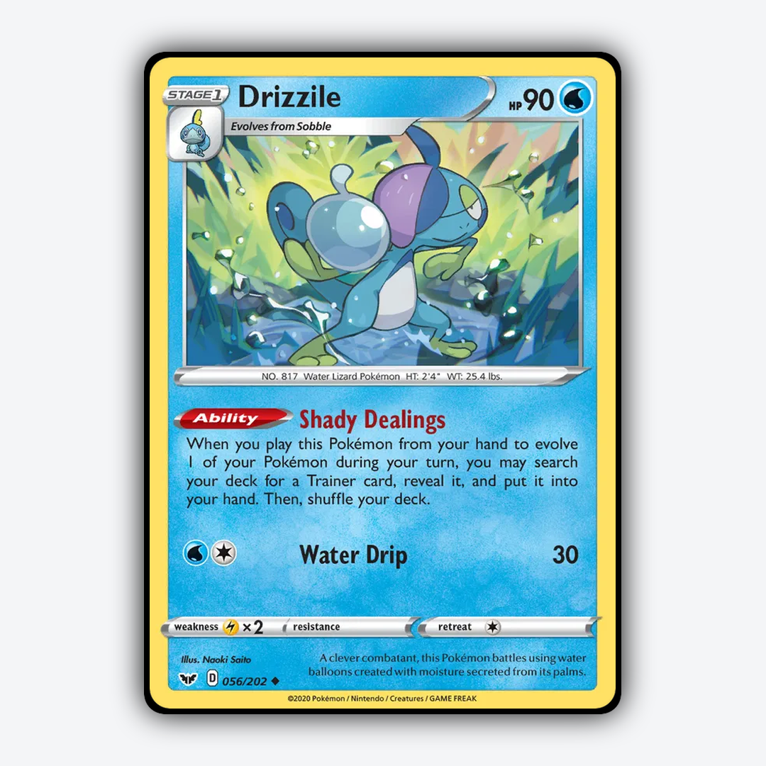 Drizzile 056/202 - Sword & Shield Set - Card Rug