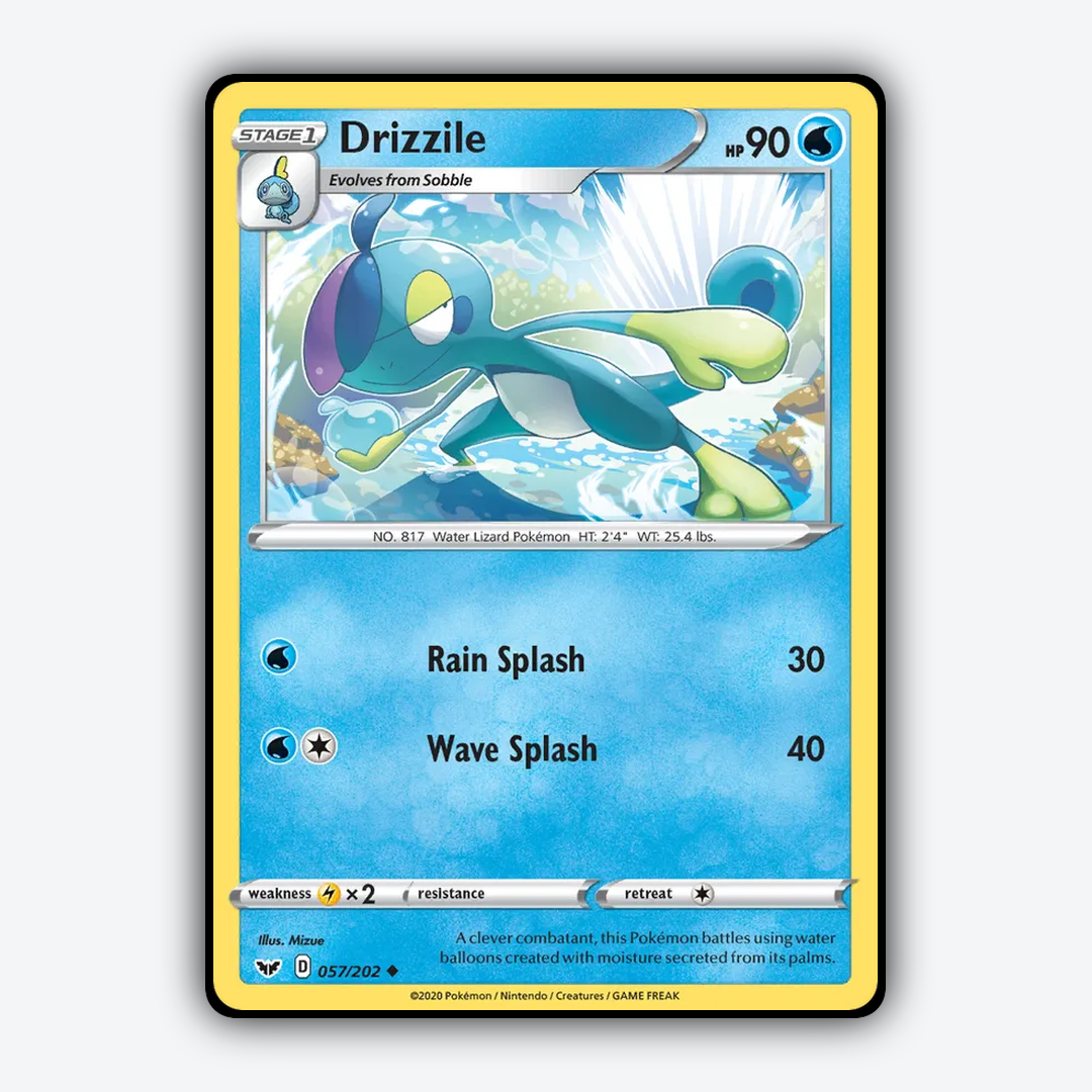 Drizzile 057/202 - Sword & Shield Set - Card Rug