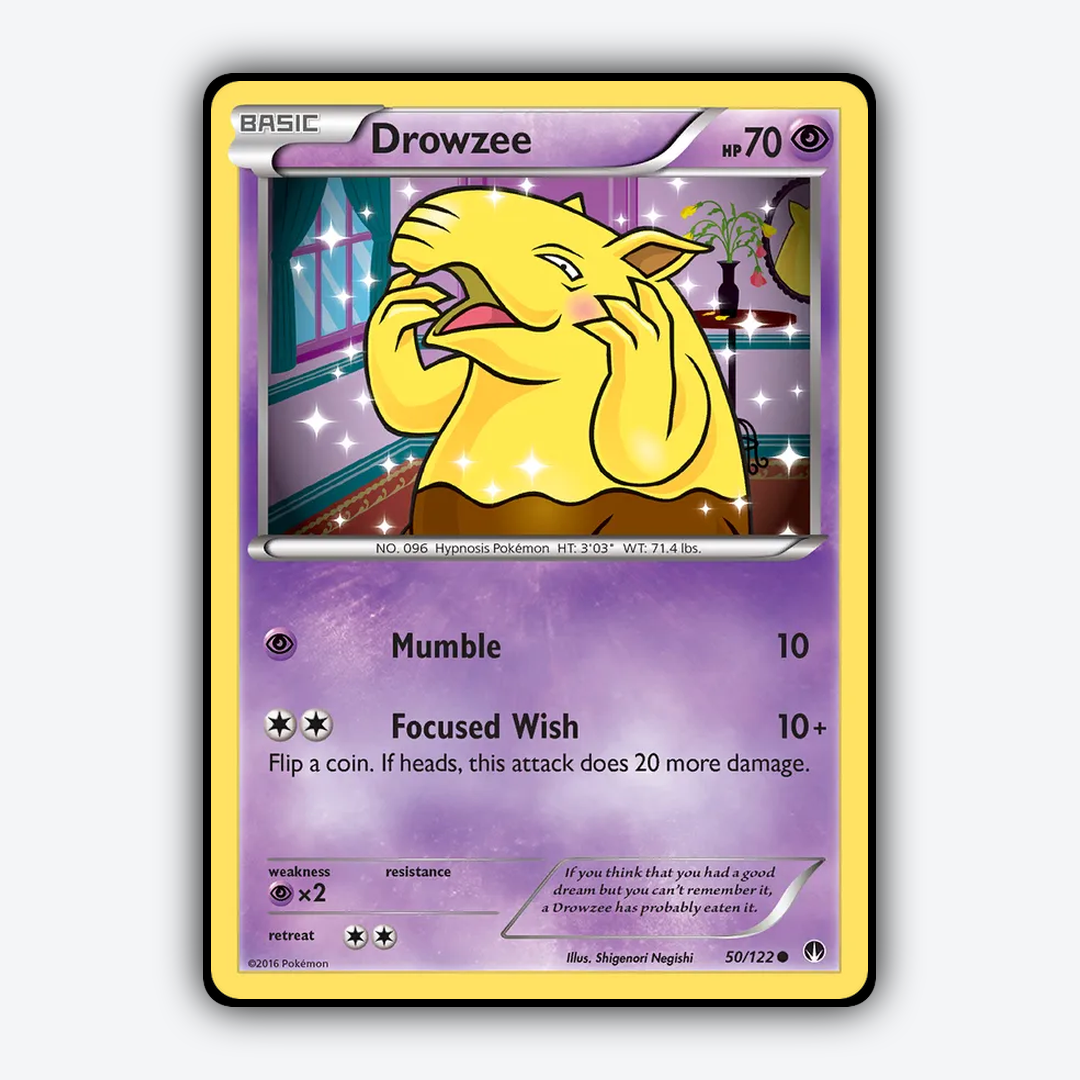 Drowzee 050/122 - BREAKpoint Set - Card Rug