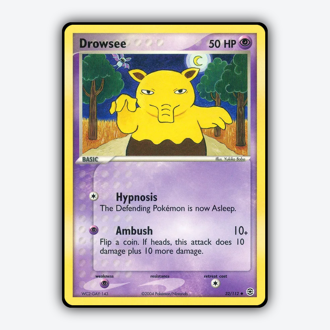 Drowzee 032/112 - FireRed & LeafGreen Set - Card Rug