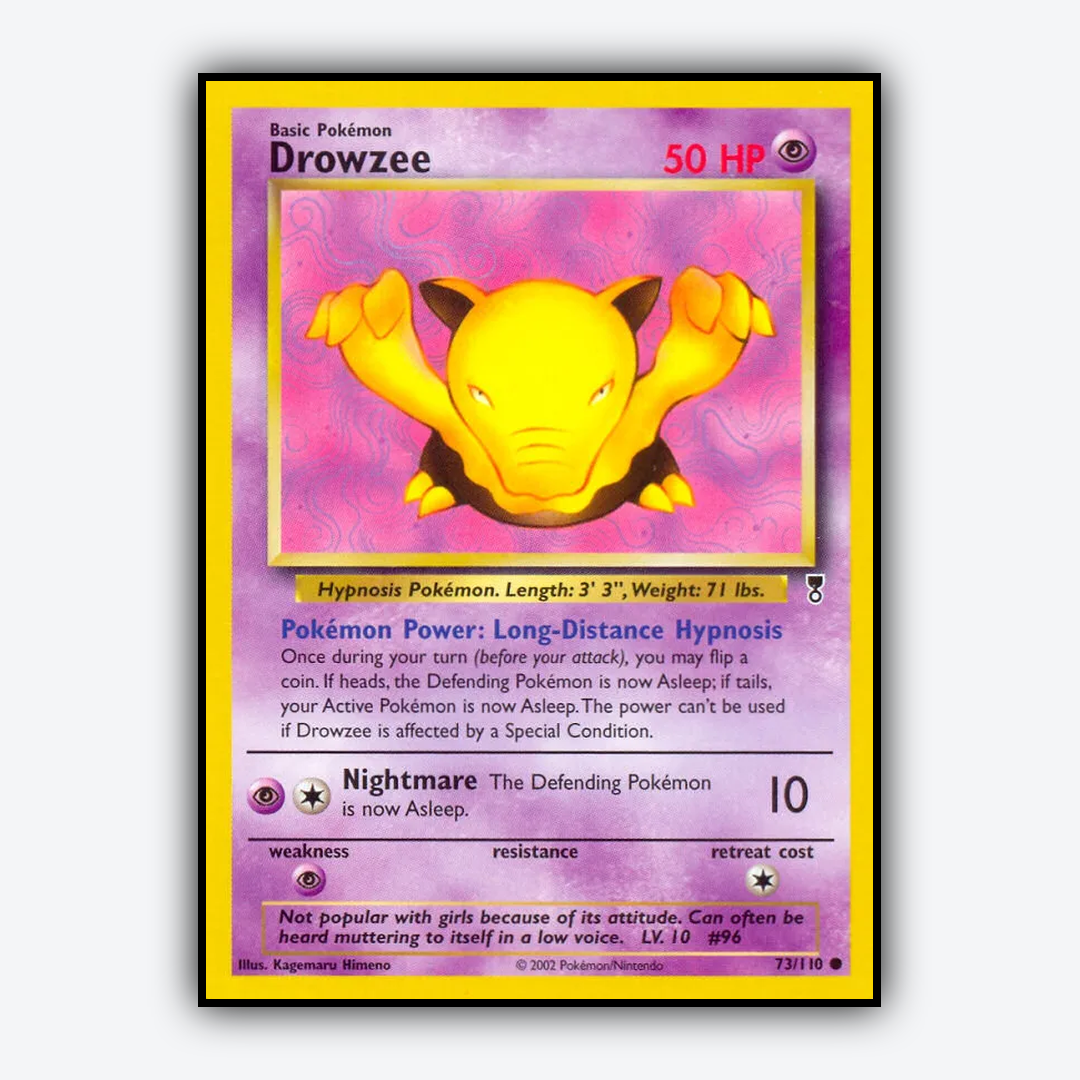 Drowzee 073/110 - Legendary Collection Set - Card Rug