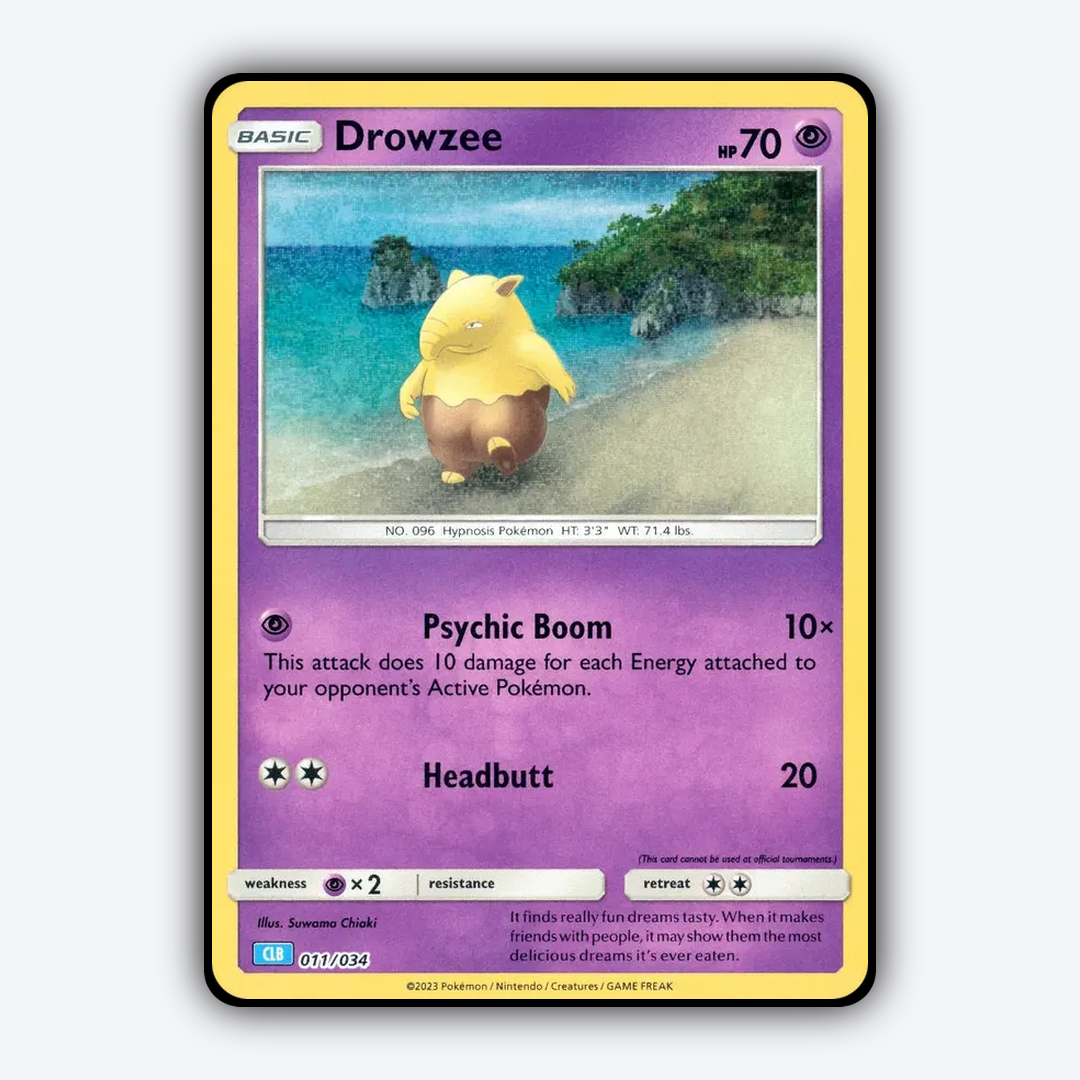 Drowzee 011/034 - Pokémon TCG Classic - Blastoise Set - Card Rug