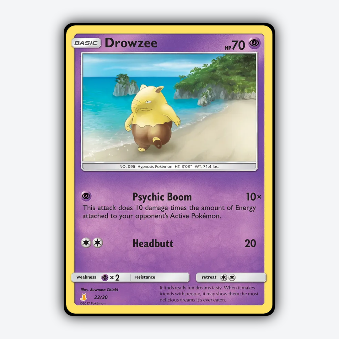 Drowzee 022/30 - Sun & Moon Trainer Kit Alolan Raichu Set - Card Rug