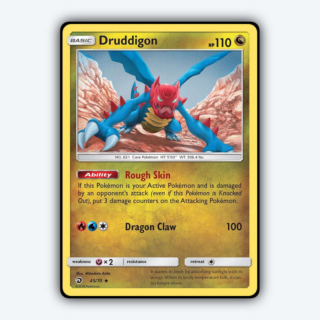Druddigon 045/70 - Dragon Majesty Set - Card Rug