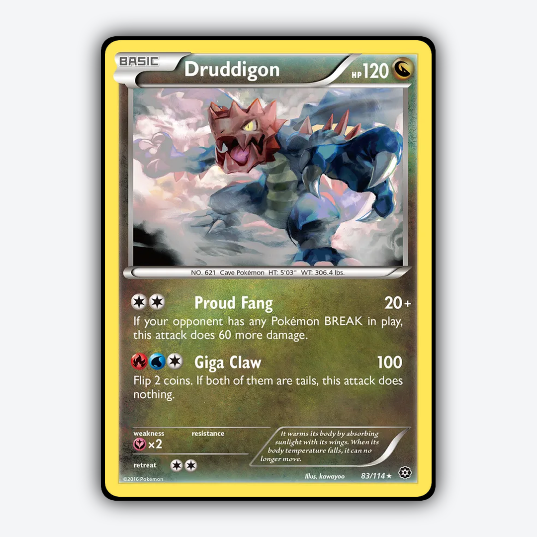 Druddigon 083/114 - Steam Siege Set - Card Rug