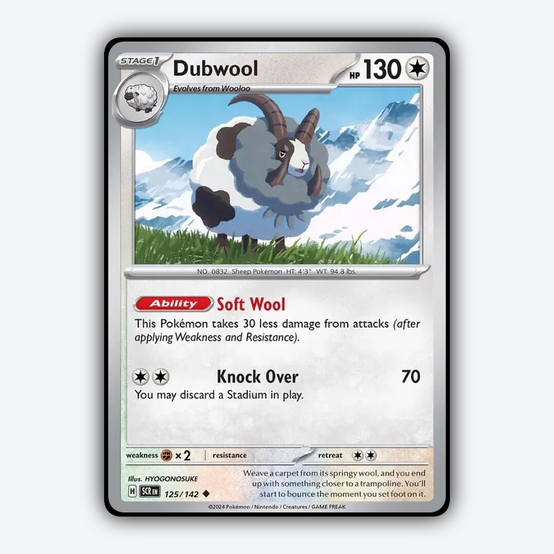 Dubwool 125/142 - Stellar Crown Set - Card Rug