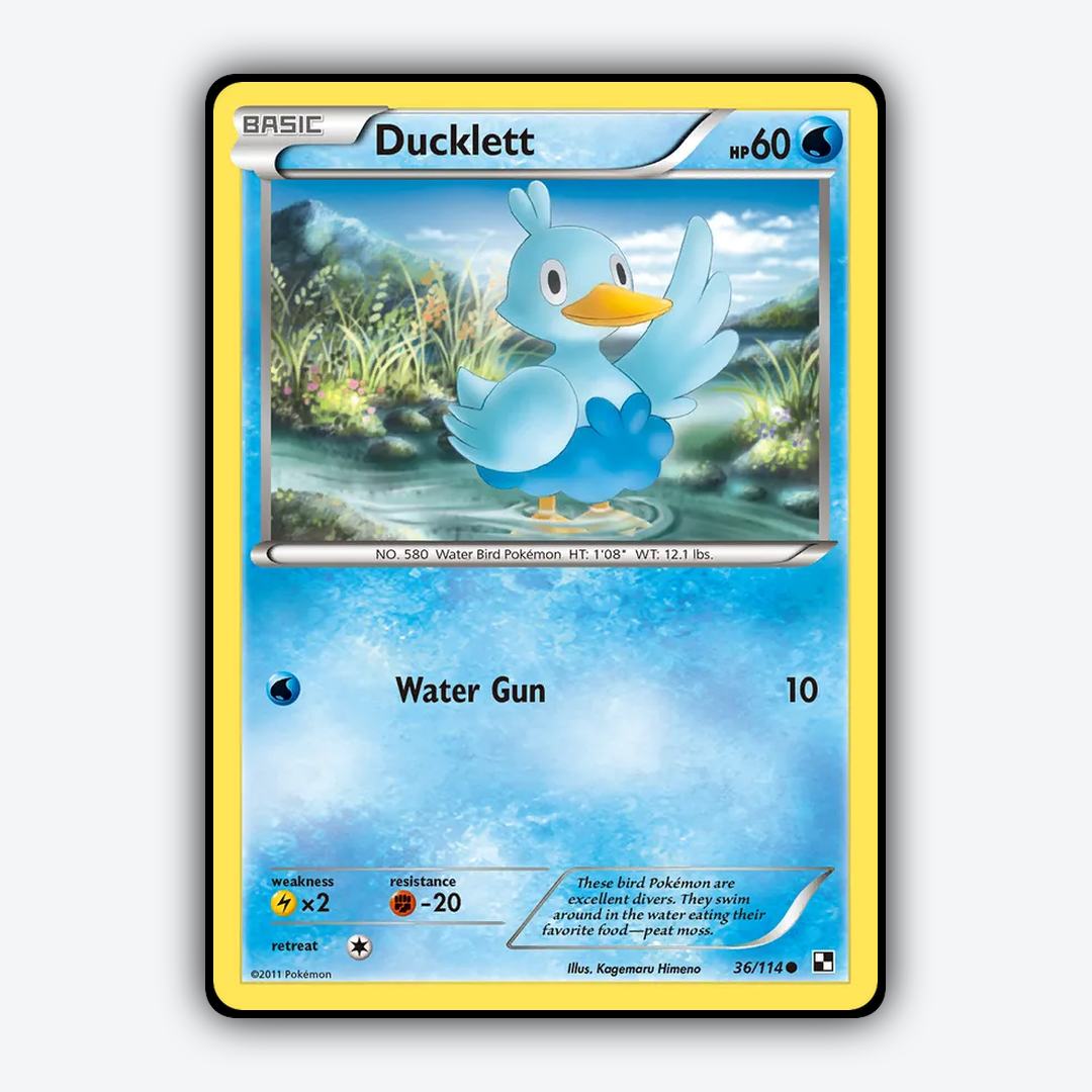 Ducklett 036/114 - Black & White Set - Card Rug