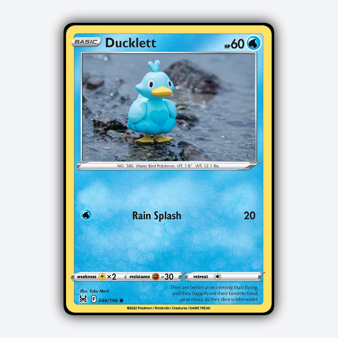 Ducklett 046/196 - Lost Origin Set - Card Rug