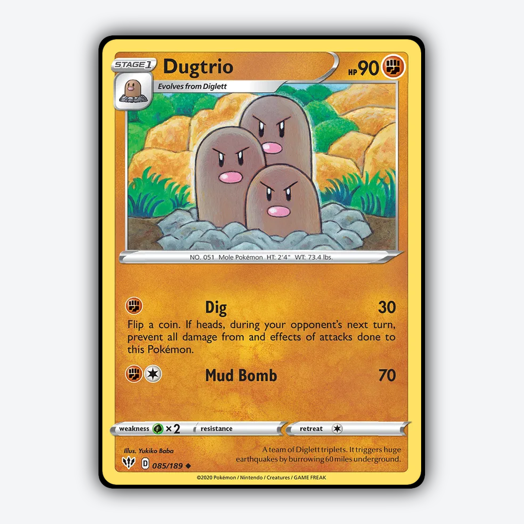 Dugtrio 085/189 - Darkness Ablaze Set - Card Rug
