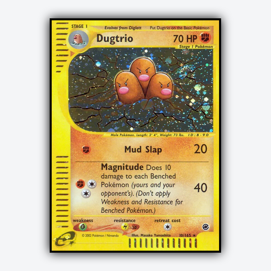 Dugtrio 010/165 - Expedition Base Set - Card Rug