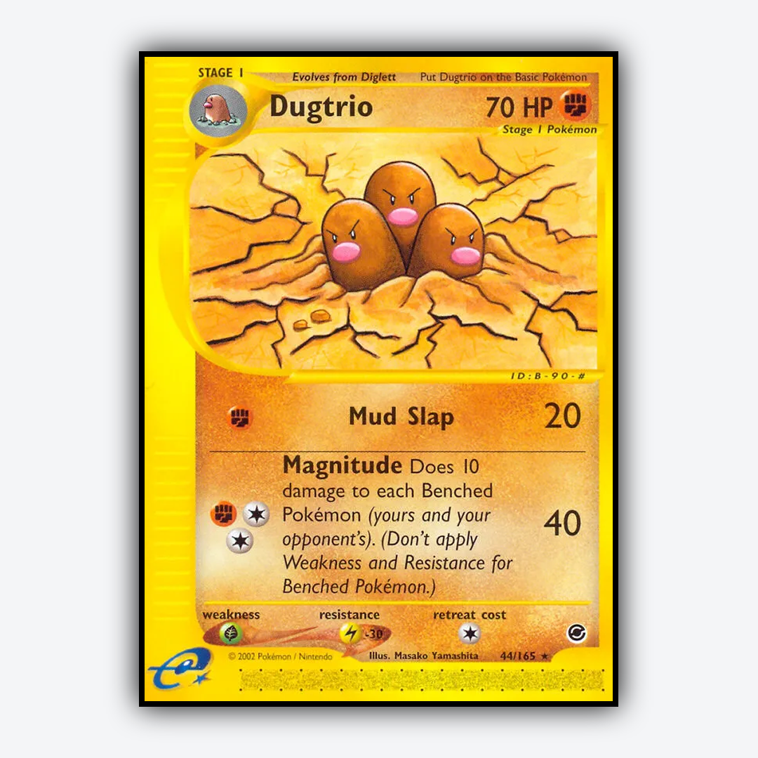 Dugtrio 044/165 - Expedition Base Set - Card Rug