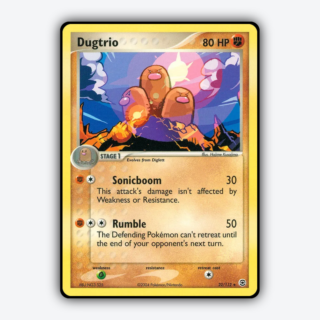 Dugtrio 022/112 - FireRed & LeafGreen Set - Card Rug