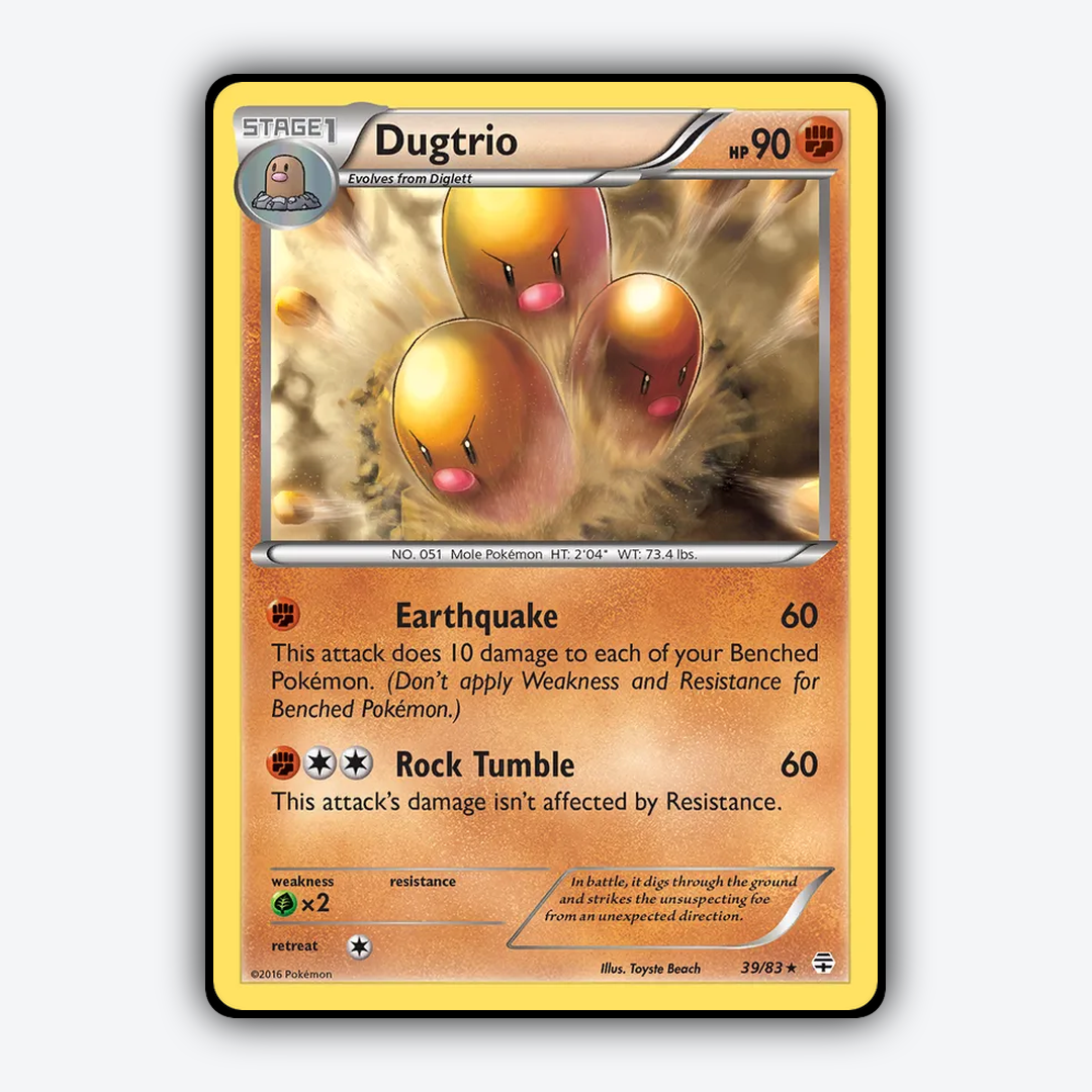 Dugtrio 039/83 - Generations Set - Card Rug