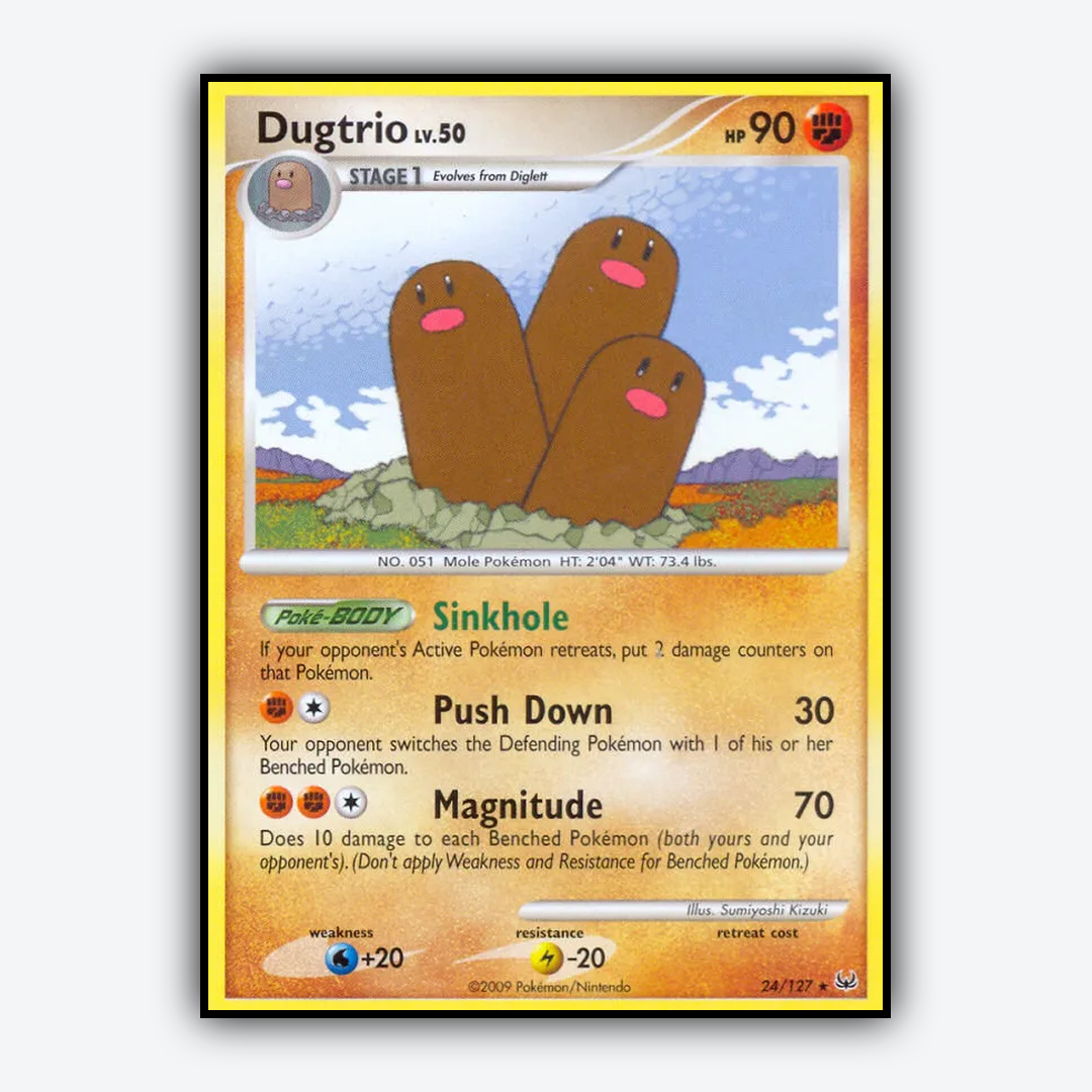 Dugtrio 024/127 - Platinum Set - Card Rug