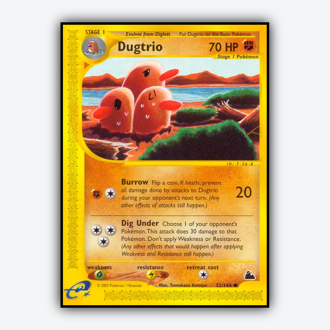 Dugtrio 052/144 - Skyridge Set - Card Rug