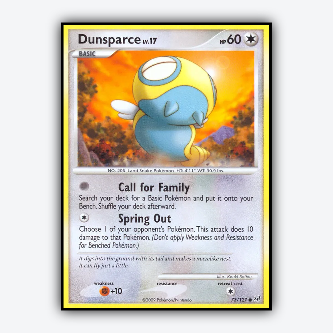 Dunsparce 073/127 - Platinum Set - Card Rug