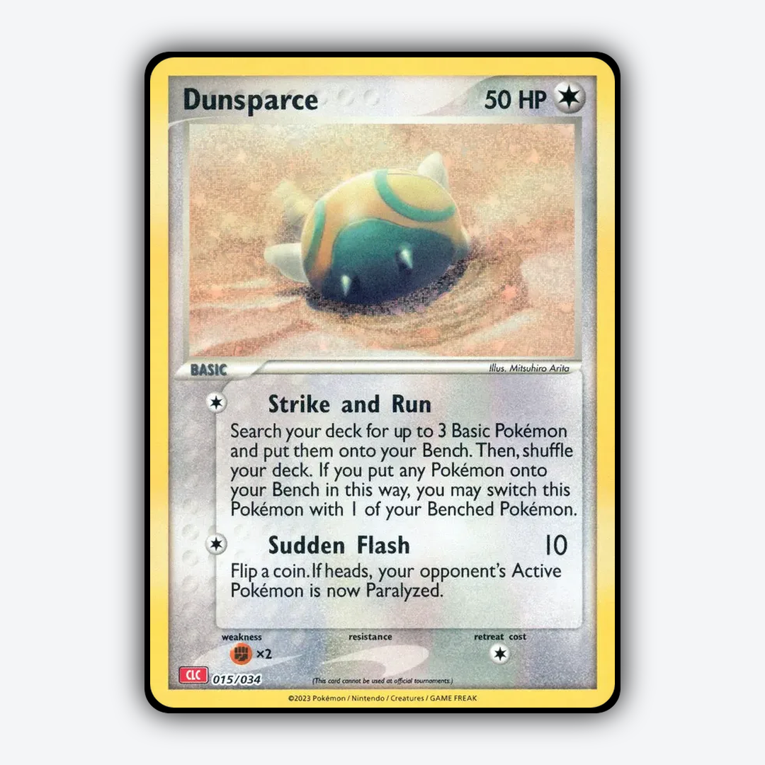 Dunsparce 015/034 - Pokémon TCG Classic - Charizard Set - Card Rug