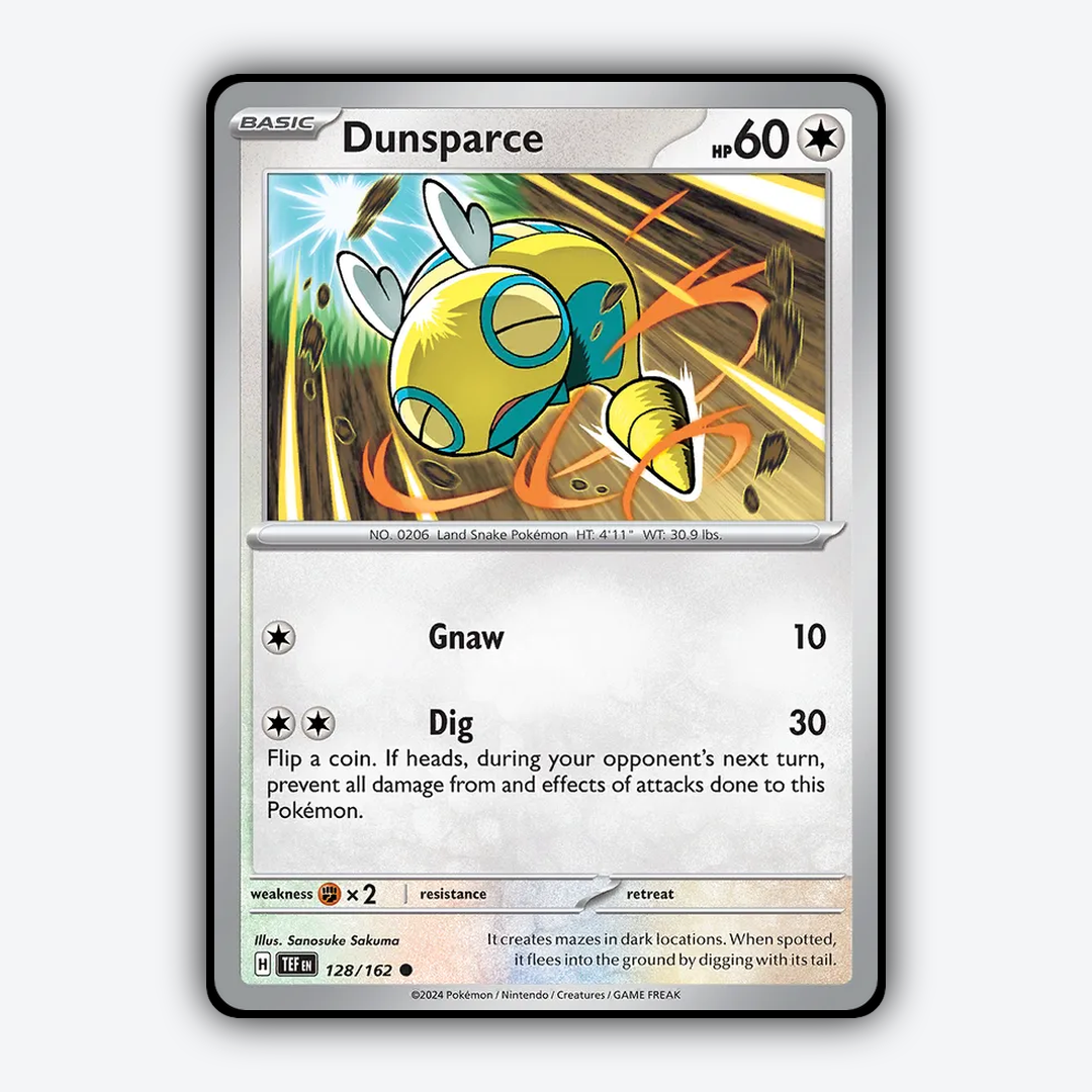 Dunsparce 128/162 - Temporal Forces Set - Card Rug