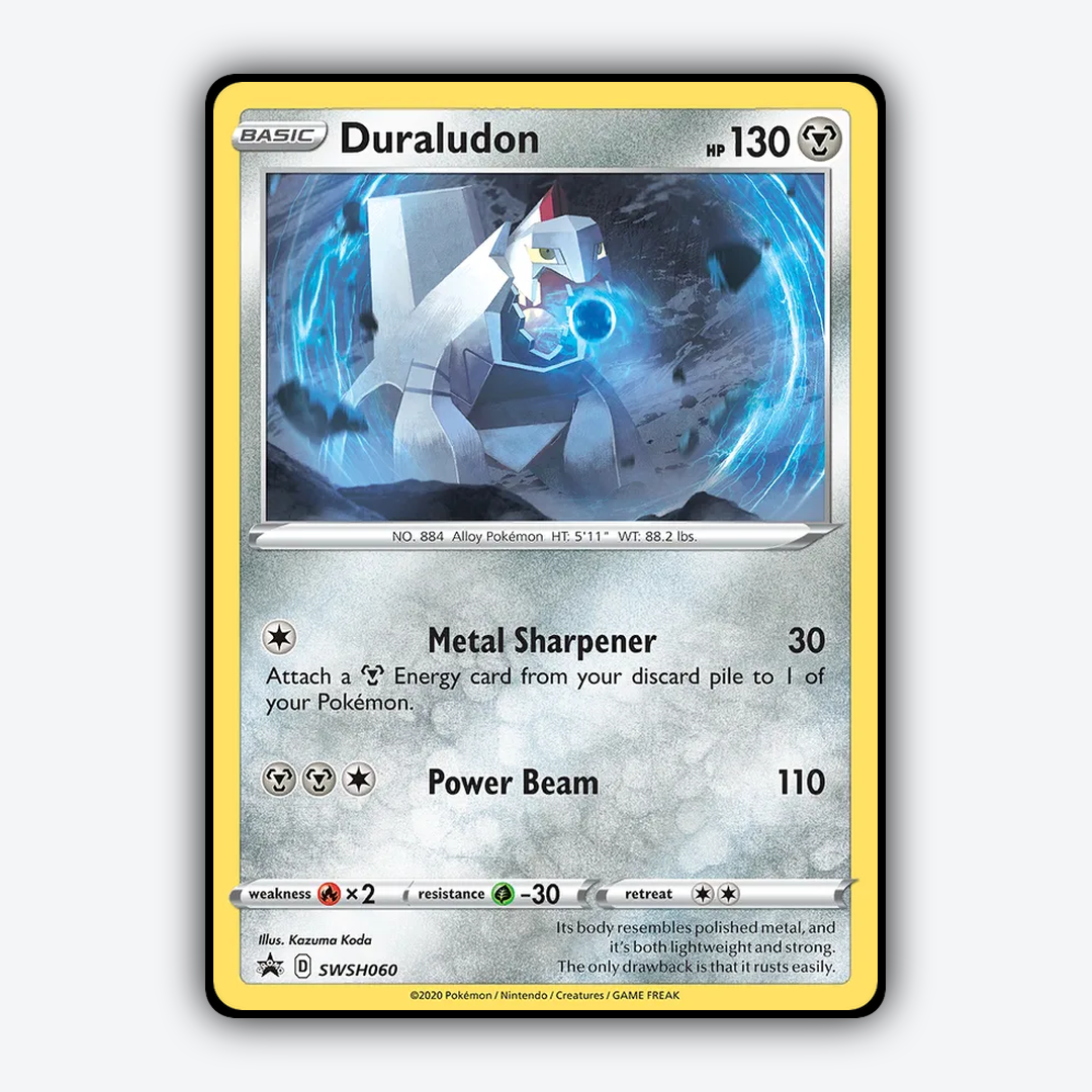 Duraludon #60 - SWSH Black Star Promos Set - Card Rug