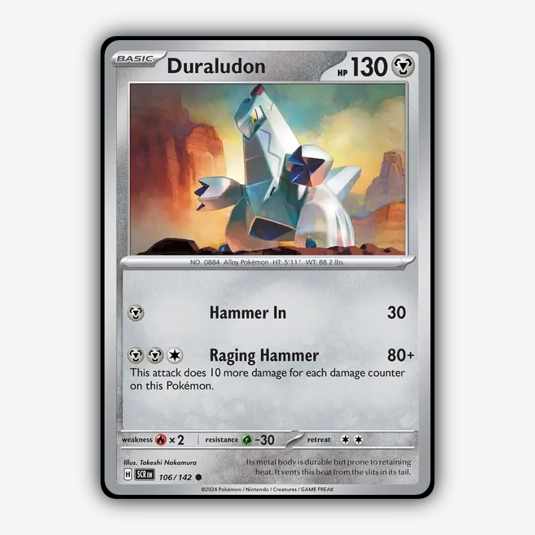 Duraludon 106/142 - Stellar Crown Set - Card Rug