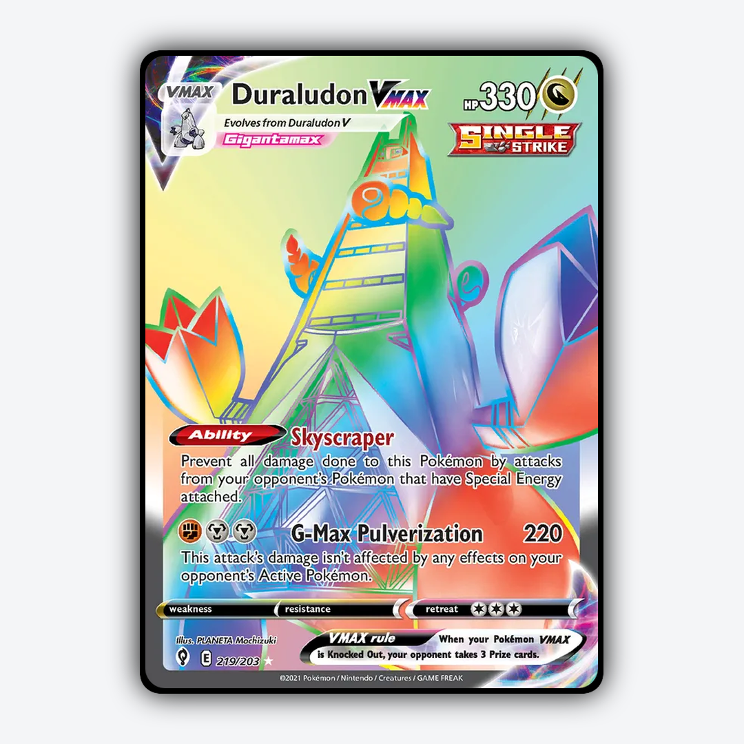 Duraludon VMAX #219 - Evolving Skies Set - Card Rug