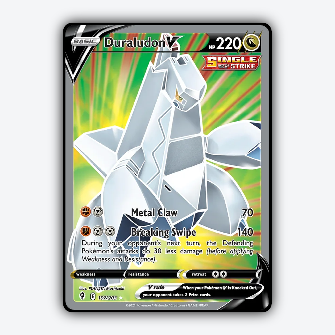 Duraludon V #197 - Evolving Skies Set - Card Rug