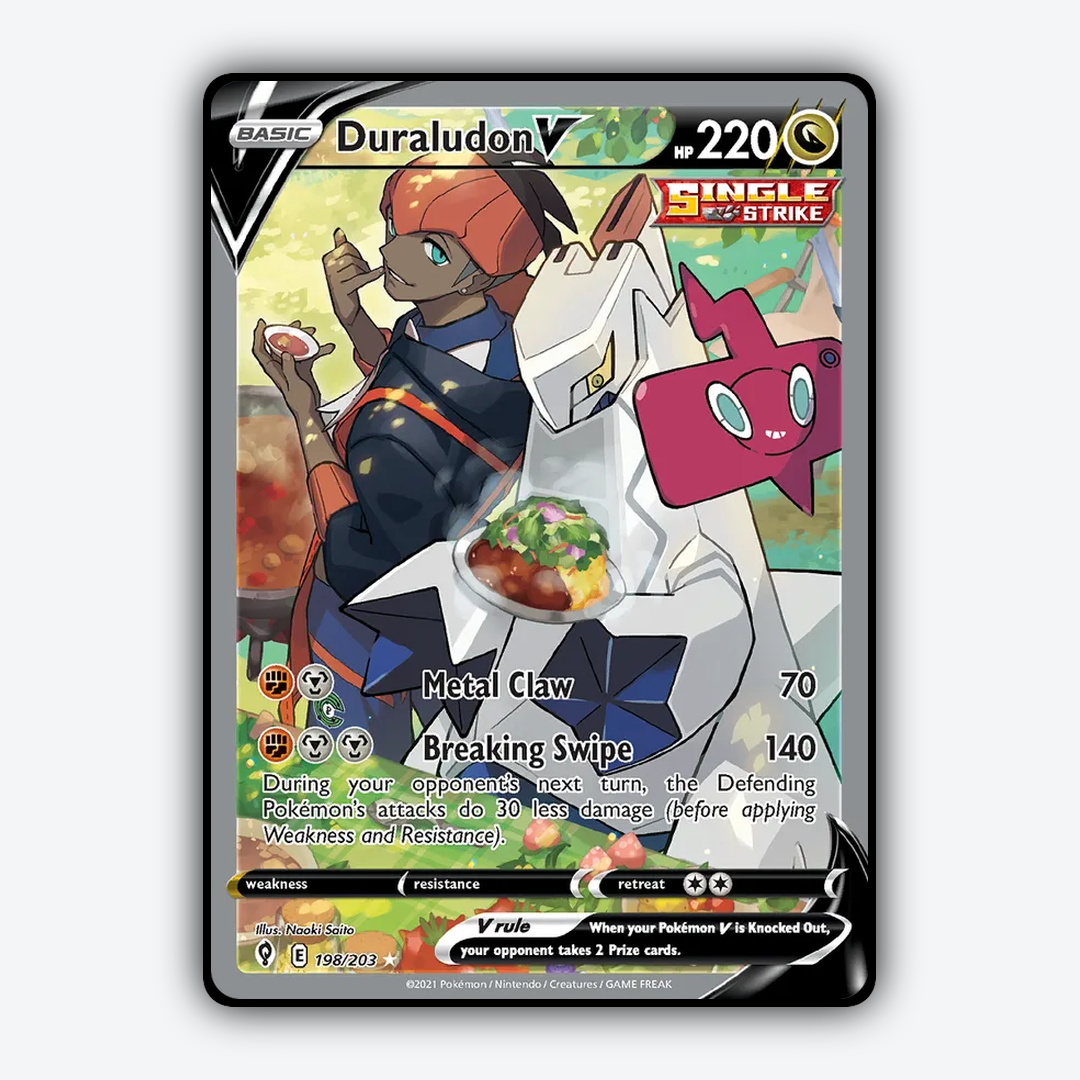 Duraludon V #198 - Evolving Skies Set - Card Rug