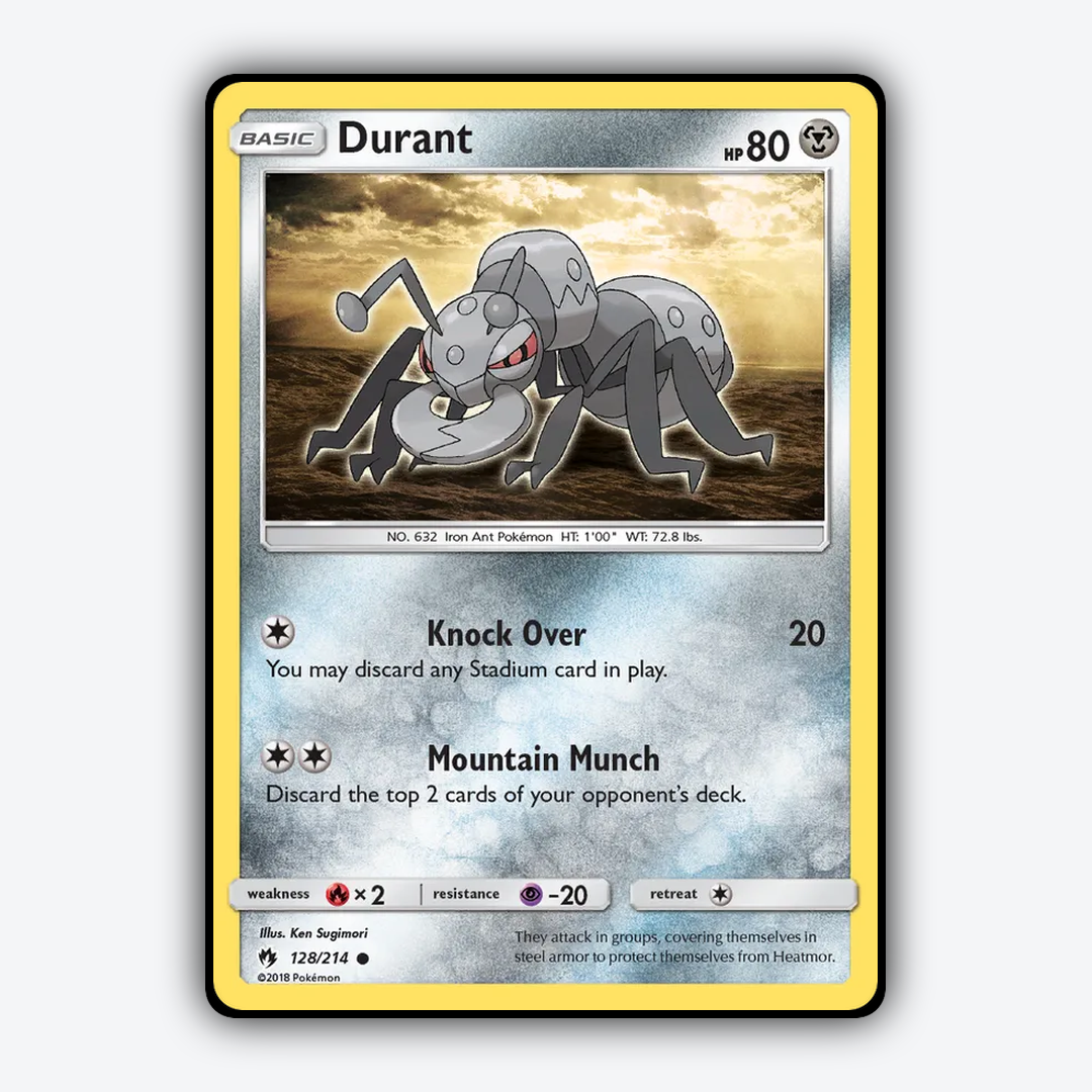 Durant 128/214 - Lost Thunder Set - Card Rug