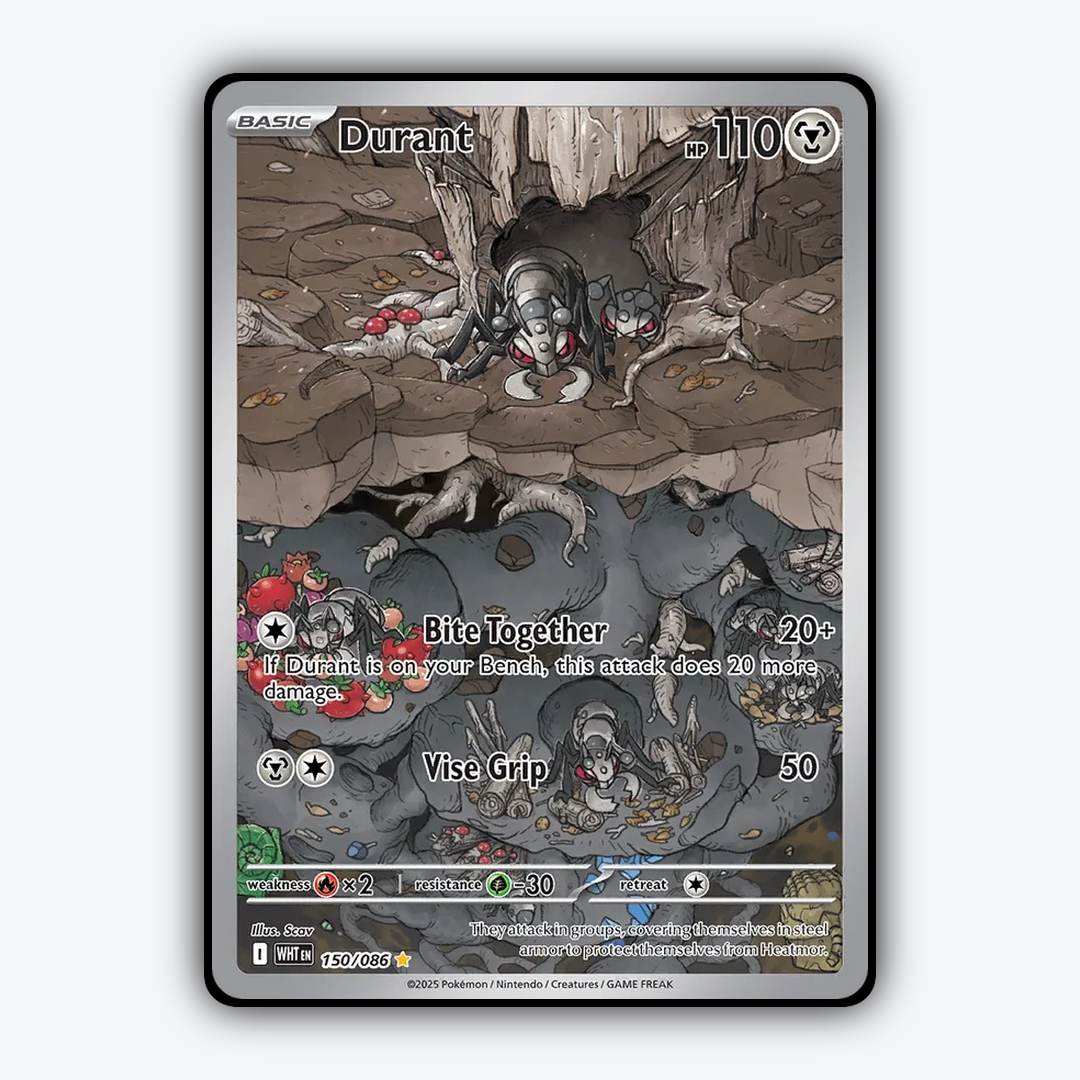 Durant #150 - White Flare Set - Card Rug