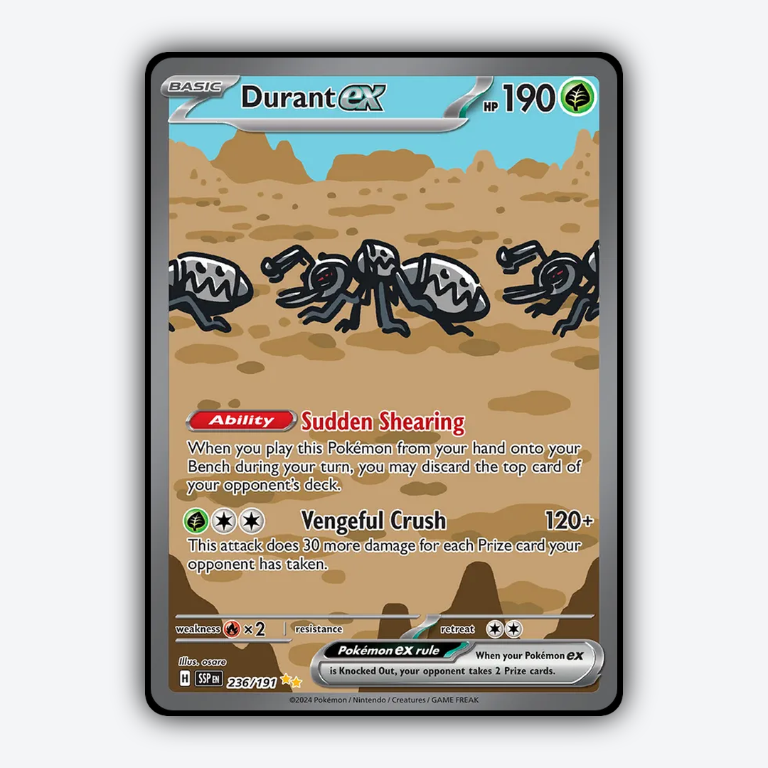 Durant ex #236 - Surging Sparks Set - Card Rug
