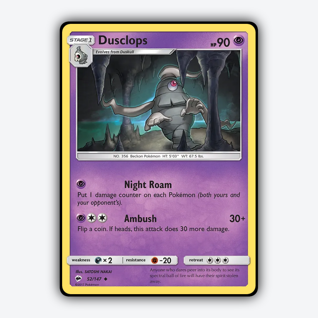 Dusclops 052/147 - Burning Shadows Set - Card Rug
