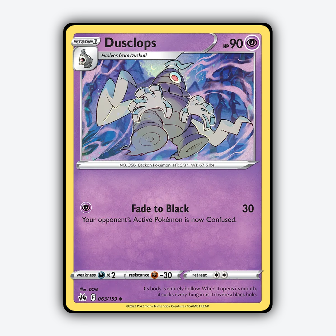 Dusclops 063/159 - Crown Zenith Set - Card Rug