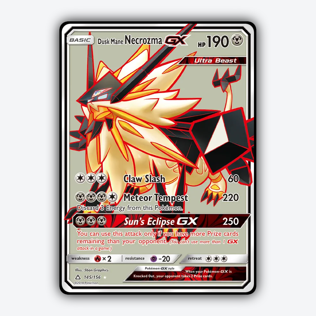 Dusk Mane Necrozma-GX 145/156 - Ultra Prism Set - Card Rug
