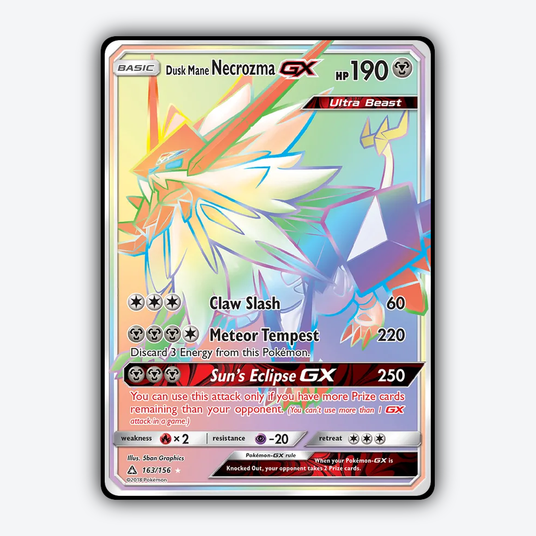 Dusk Mane Necrozma-GX 163/156 - Ultra Prism Set - Card Rug
