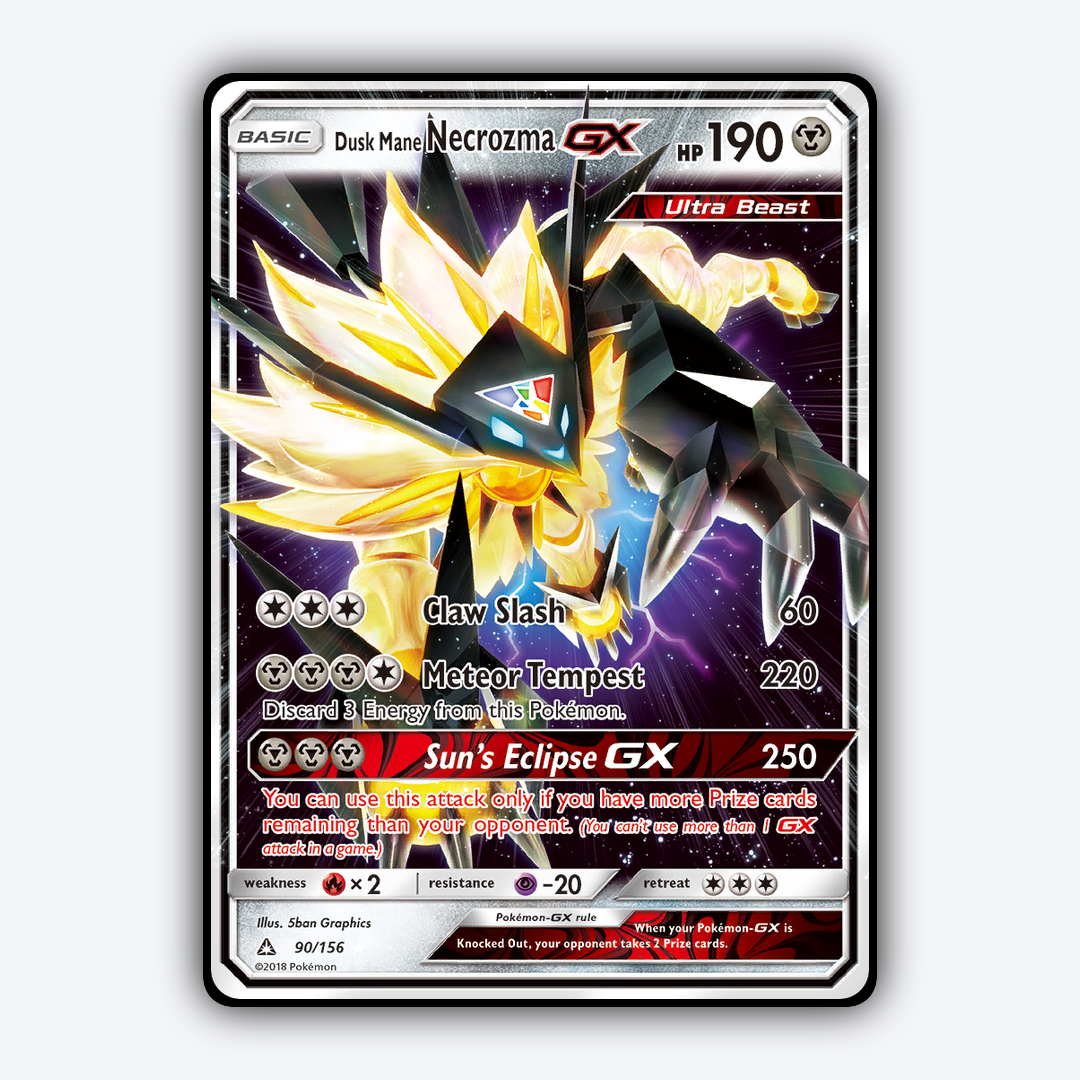 Dusk Mane Necrozma-GX 090/156 - Ultra Prism Set - Card Rug